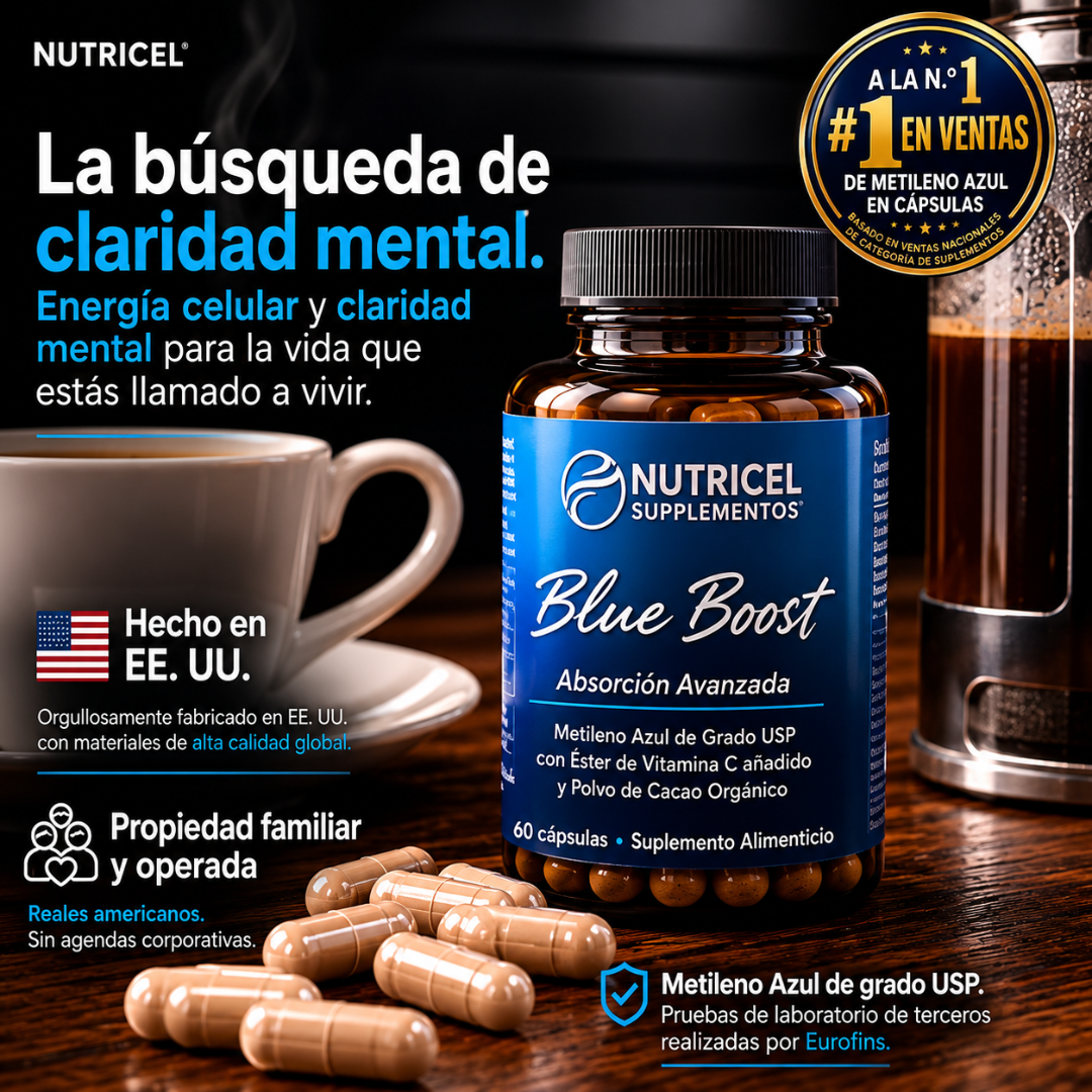 Blue Boost® Combate el TDAH Cápsulas de azul de metileno