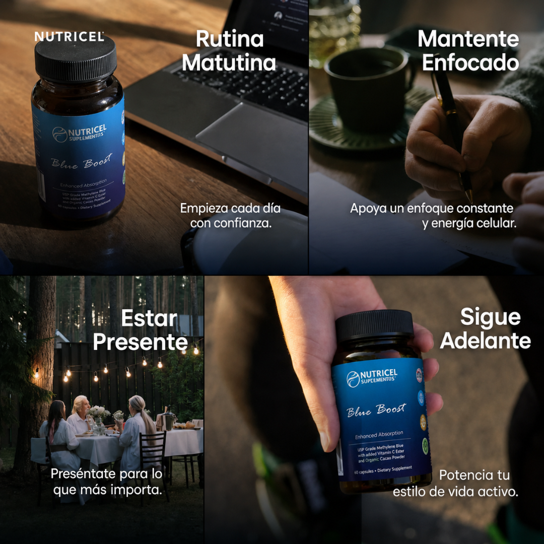 Blue Boost® Combate el TDAH Cápsulas de azul de metileno
