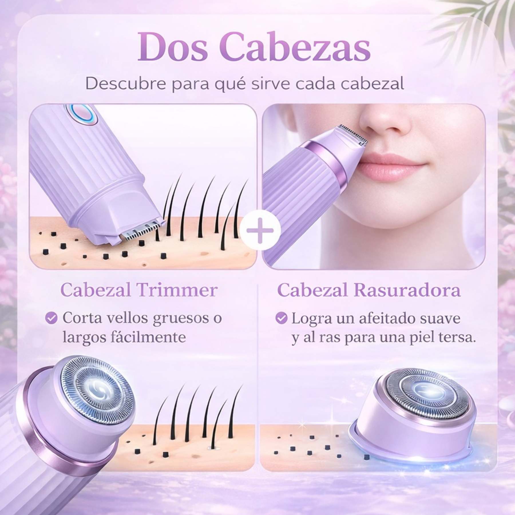 Depiladora para mujer 2 en 1  Magitech®